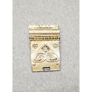 Alexis Kirk Gold Belt Buckle Replacement Panel 3.5"x2"